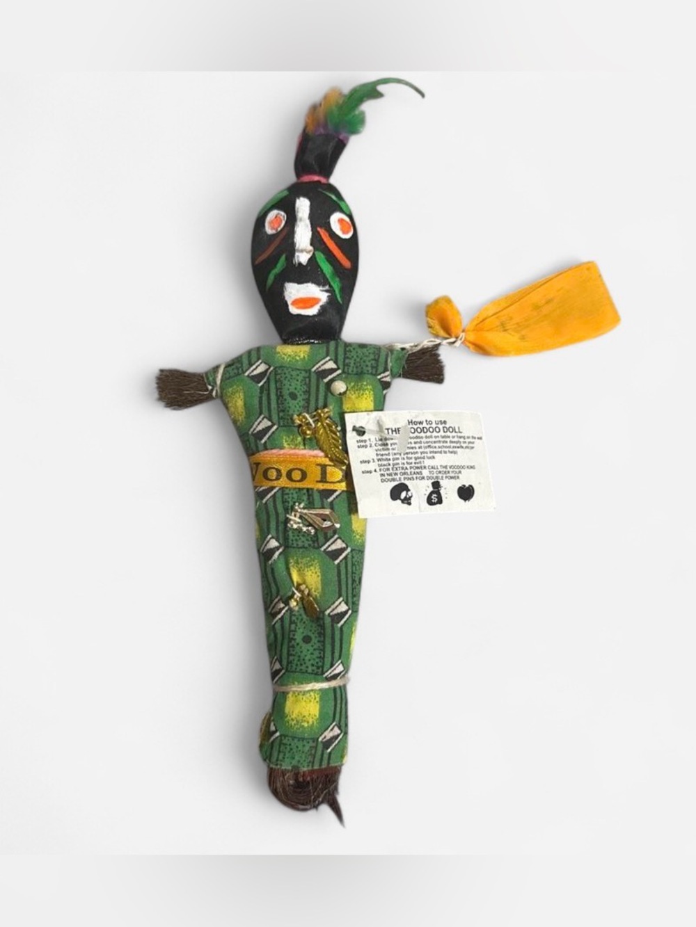 Voodoo doll with instructions